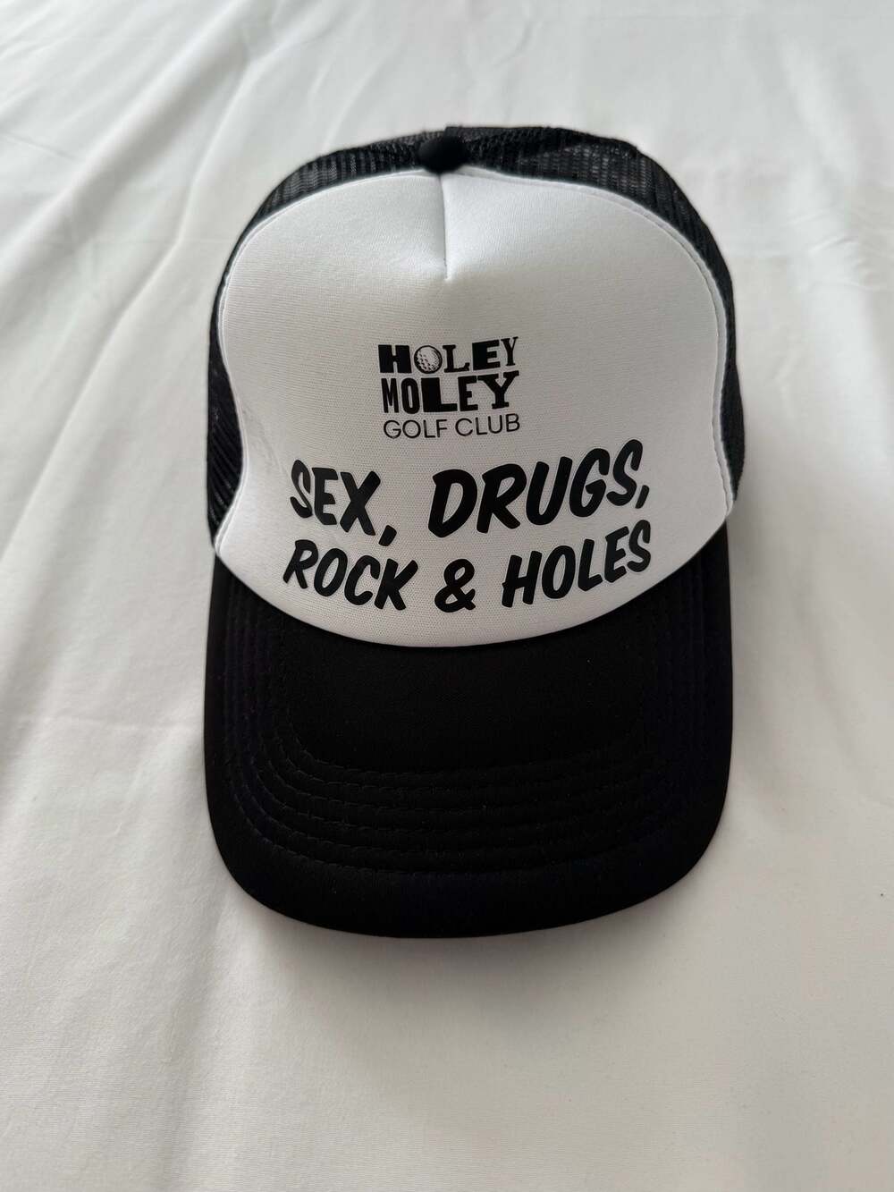 Holey Moley Golf Club Sex Drugs Rock & Holes Trucker Hat Snapback